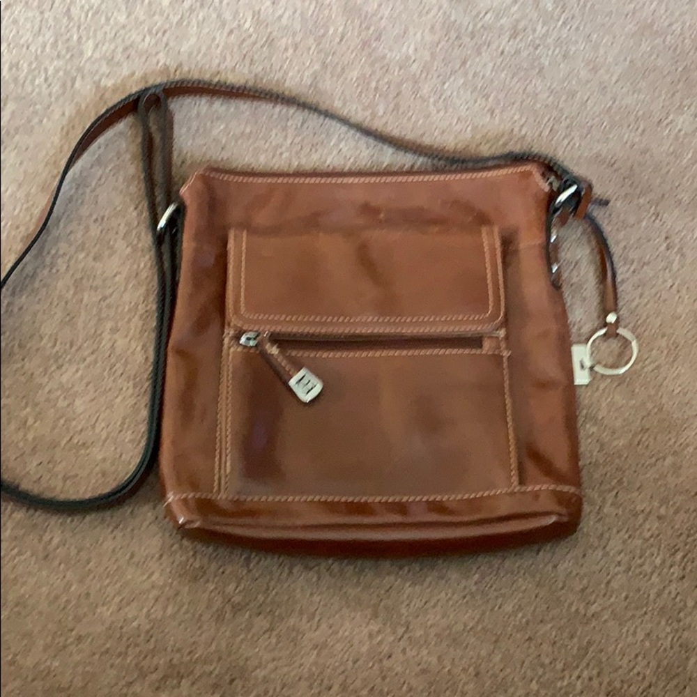 Giani Bernini brown leather bag